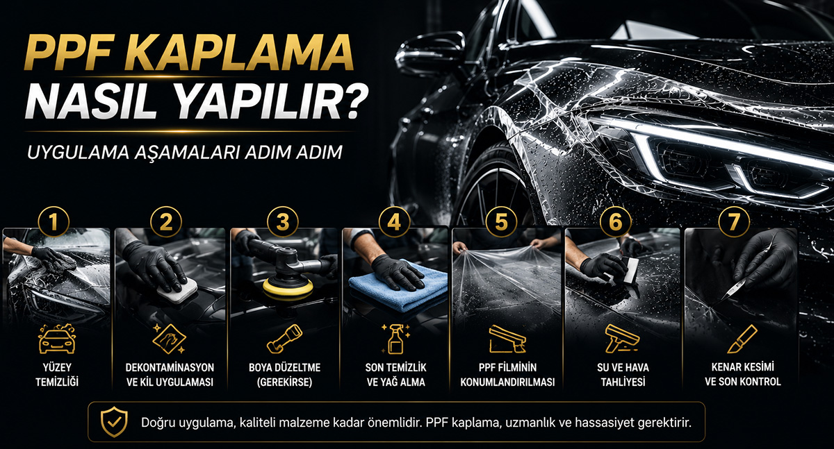 PPF Kaplama Nasıl Yapılır? Uygulama Aşamaları Adım Adım